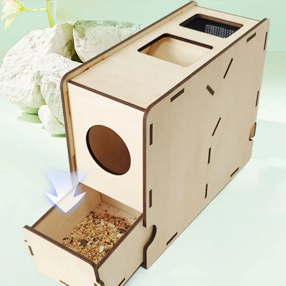 Portable Wooden Bird Food Blowing Ma DIY - MyPetDollar.com