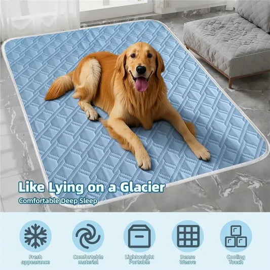 Summer Pet Cooling Mat Washable Breathable - MyPetDollar.com