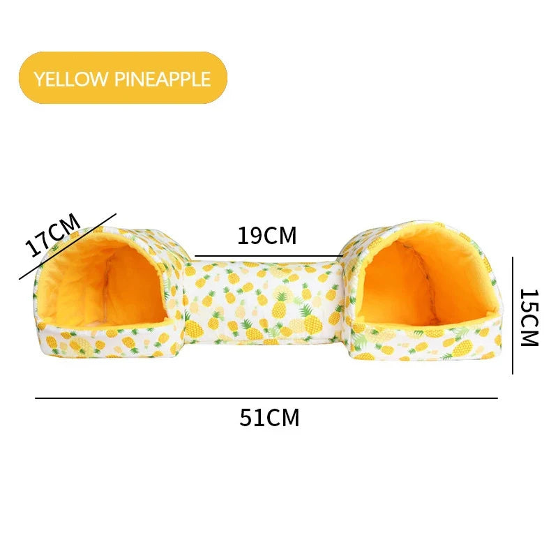 Cotton Hamster Tunnel Bed for Small Pets