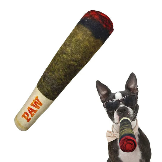 PAW Dog Squeaky Toy Simulation Cigar Plush - MyPetDollar.com