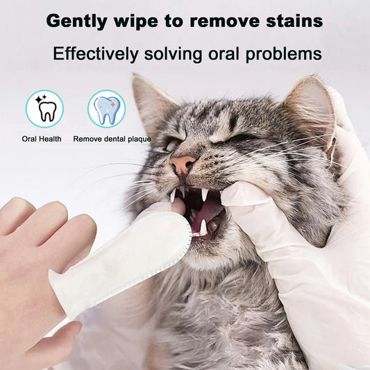Pet Dental Cleaning Wipes For Dogs Cats - MyPetDollar.com
