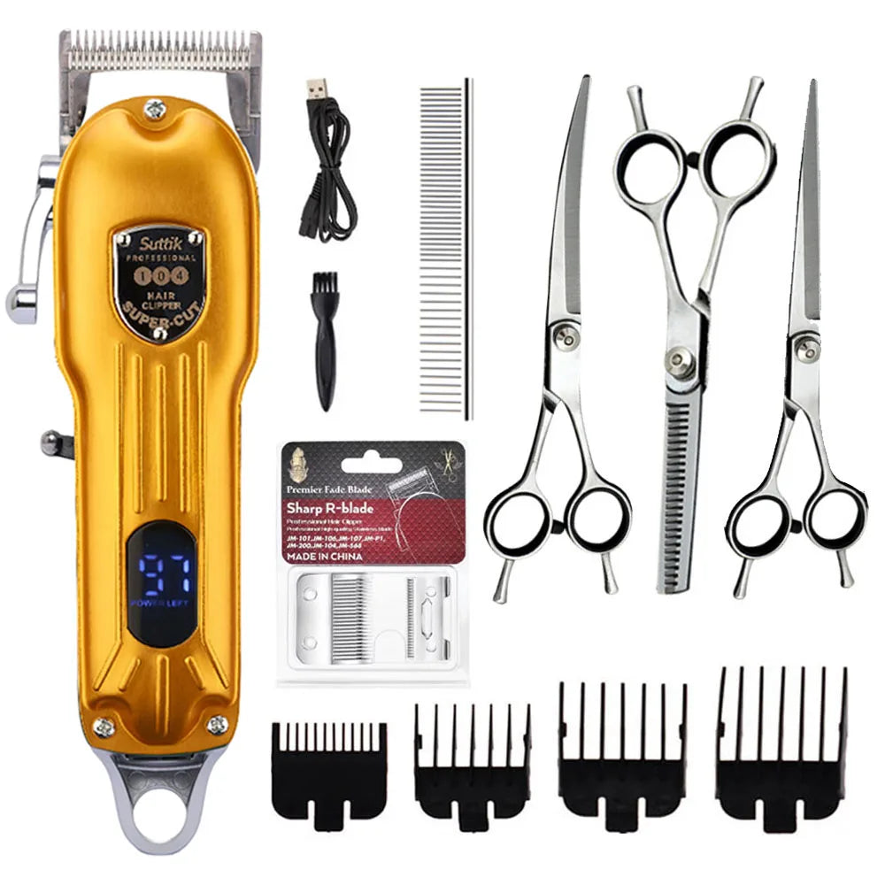 Professional Dog Hair Clipper All Metal Rechargeable Pet – Dog Supplies