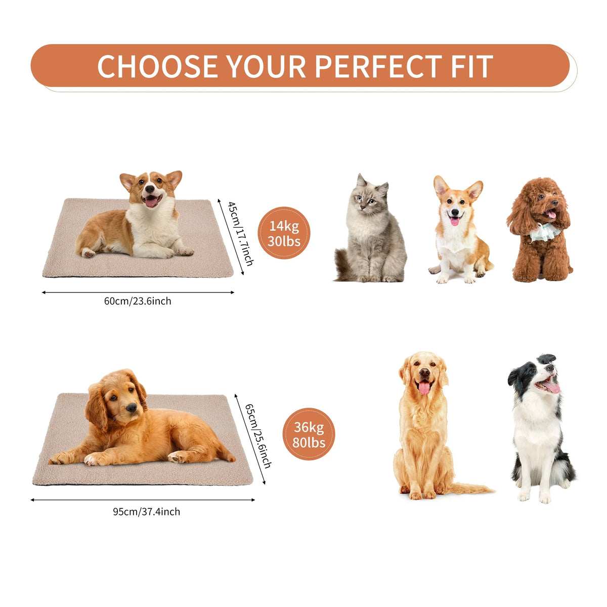 Self-Heating Pet Pads Blanket Puppy Pad Warm - MyPetDollar.com