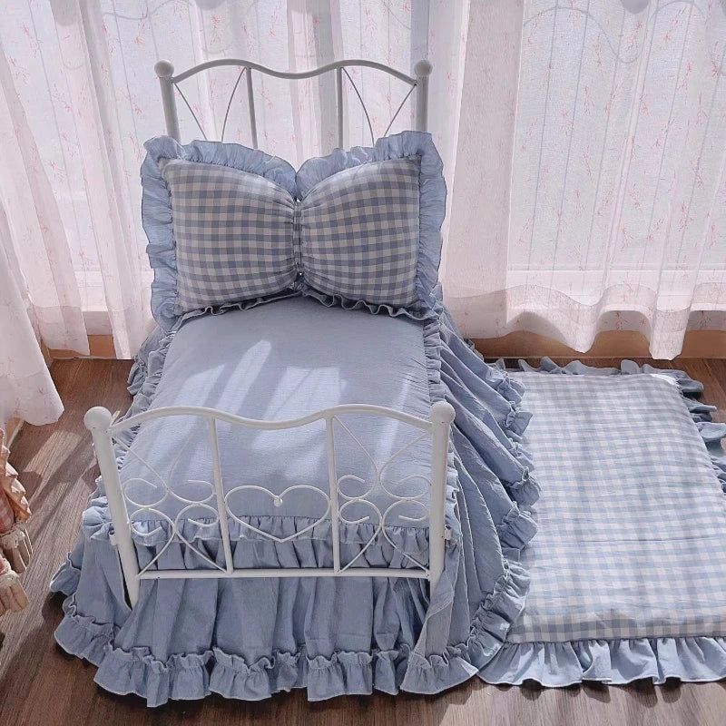 Ins Elevated Princess Bed for Puppies Iron - MyPetDollar.com