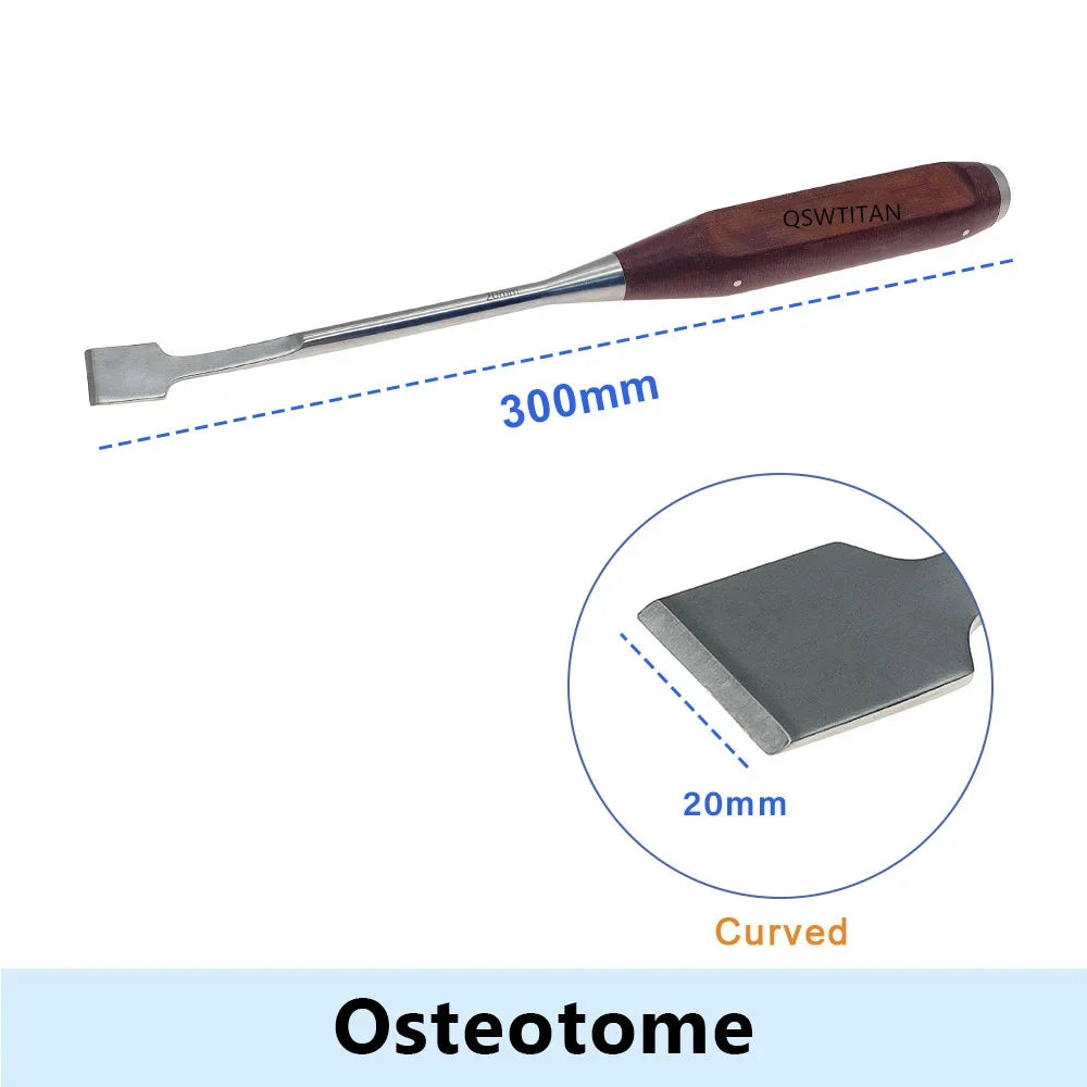 Bone Osteotomes 6mm-20mm Knife Curved Autoclavable Veterinary – Dog Supplies