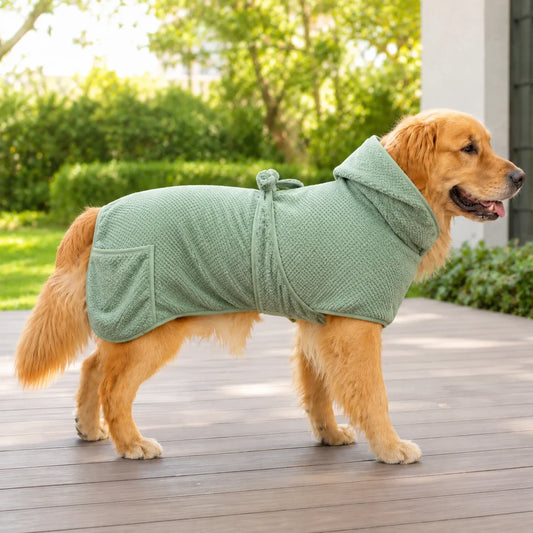 New Dog Bathrobe Absorbent Pet Quick Drying - MyPetDollar.com