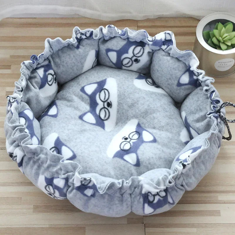 Soft Cat Bed Fluffy Adjustable Cat Cushion - MyPetDollar.com