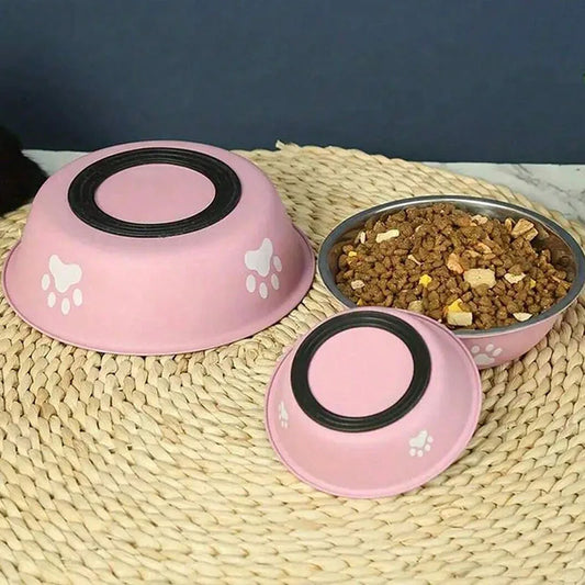 Stainless Steel Pet Bowl with Non-Slip - MyPetDollar.com