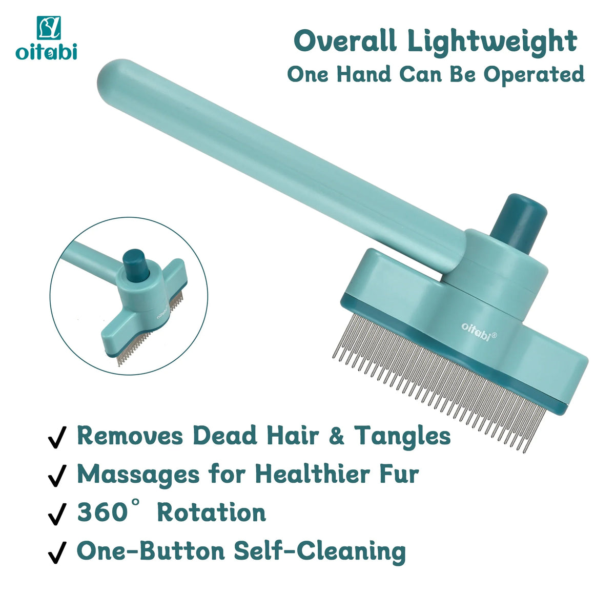 OITABI Pet Hair Removal Comb Flea Comb Cat - MyPetDollar.com