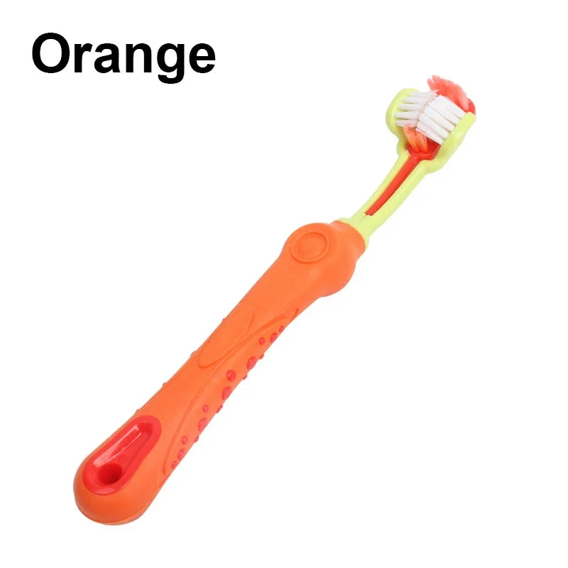Three Sided Pet Toothbrush Multi-angle