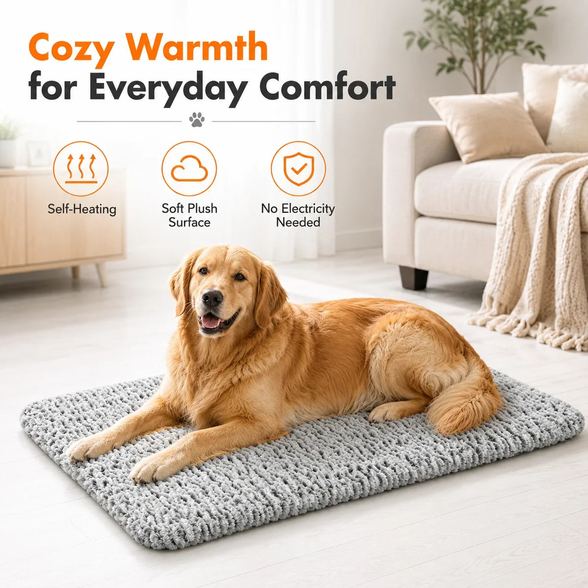 Non-Electric Heat Retention Pet Mat, Wave - MyPetDollar.com