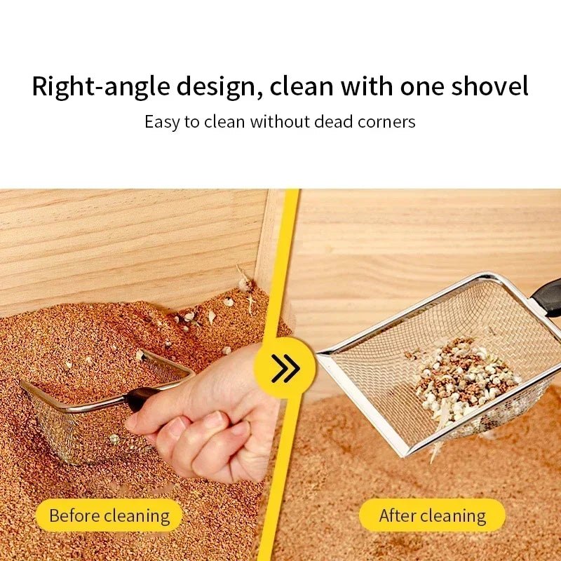 Cat Litter Shovel Stainless Steel Reptile - MyPetDollar.com