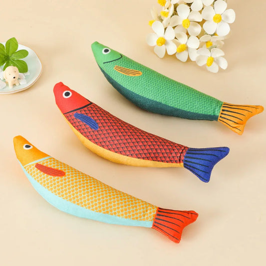 Cat Toy Training Entertainment Fish Plush - MyPetDollar.com