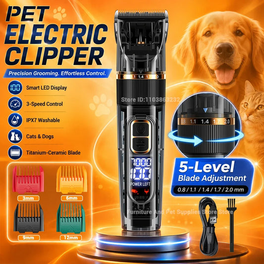 Electric Pet Grooming Clipper with Smart - MyPetDollar.com