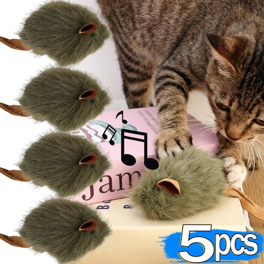 Realistic Squeaking Mouse Toy Funny Plush - MyPetDollar.com