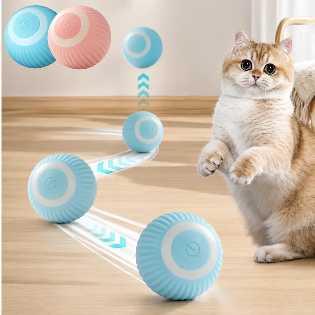 Cat Interactive Ball Smart Cat Toy - MyPetDollar.com