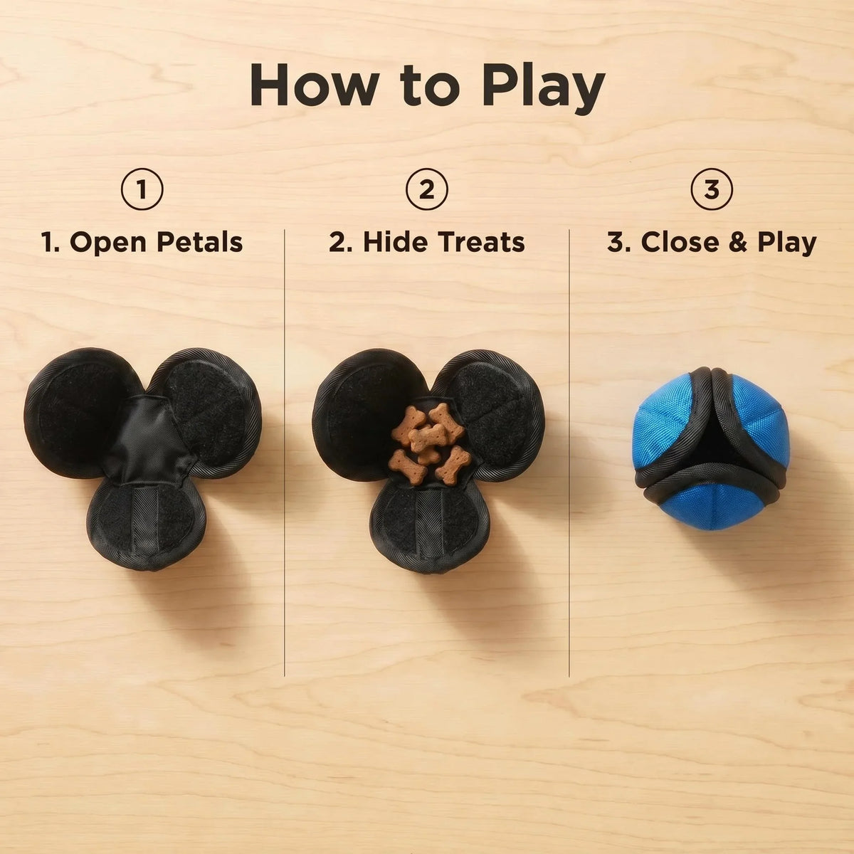 7cm Lotus Shape Dog Treat Dispensing Chew - MyPetDollar.com