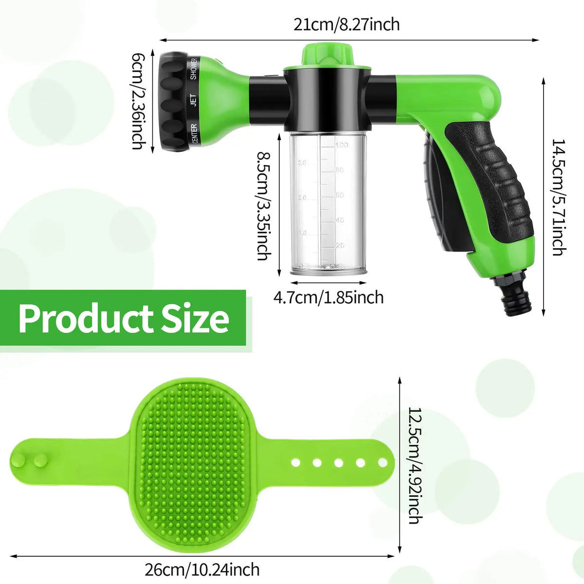 2 in 1 Dog Bathing Sprayer with Built-in - MyPetDollar.com