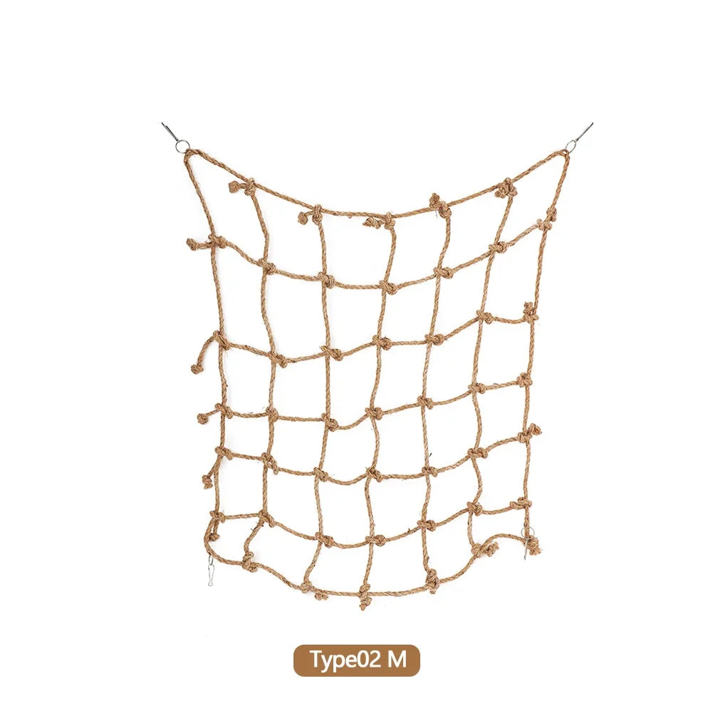 40 40cm Parrot Climbing Net Bird Toy Swing – 4 Colors