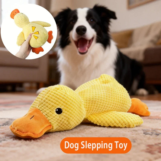 Plush Squeaky Duck Dog Toy with Sound - MyPetDollar.com