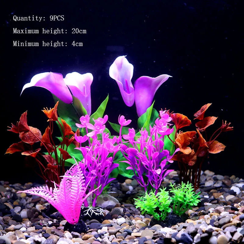 Artificial Water Plant Flower Set Sight of - MyPetDollar.com