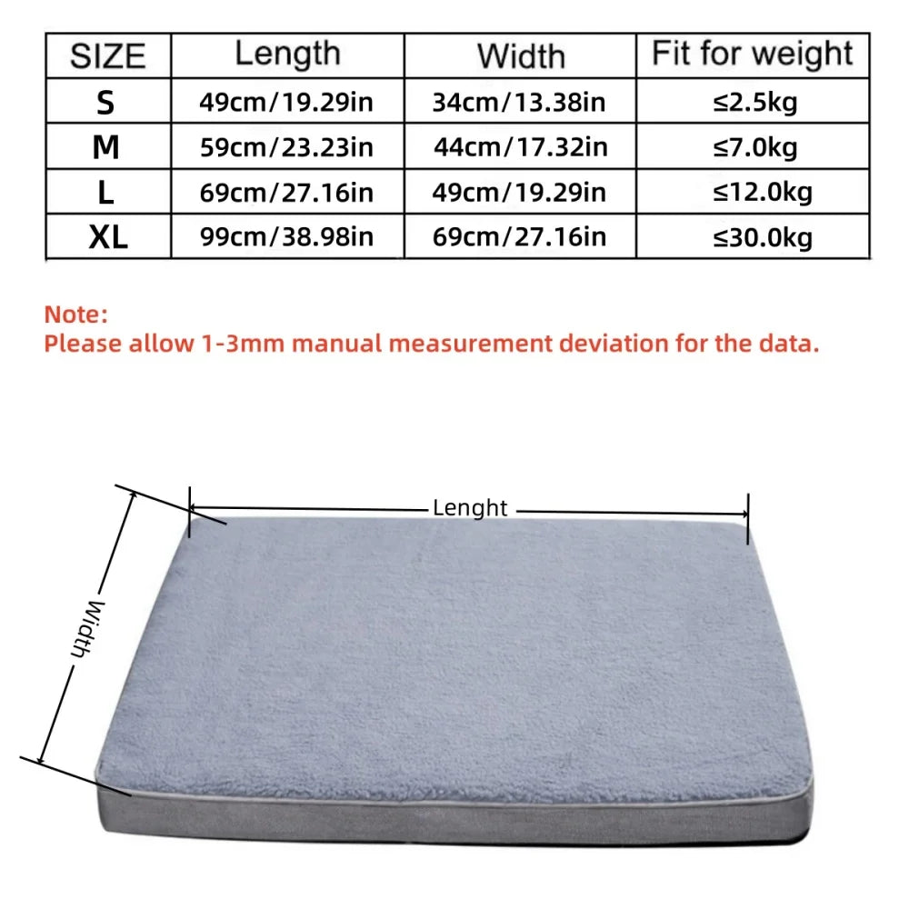 Dog Bed Mat with Zipper Remolvable Pet - MyPetDollar.com