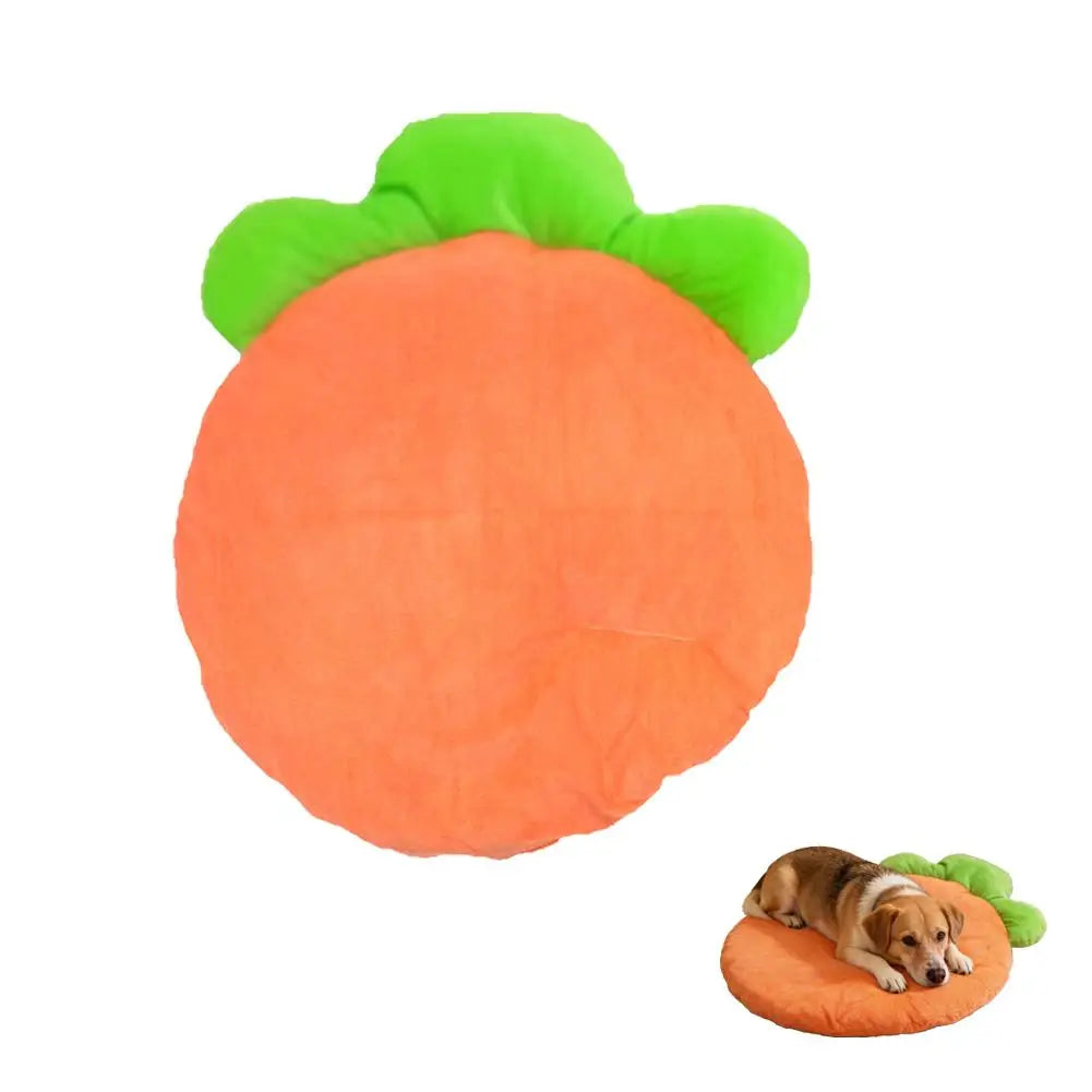Cute Carrot Shaped Pet Sleeping Pad Soft High Elastic Cotton