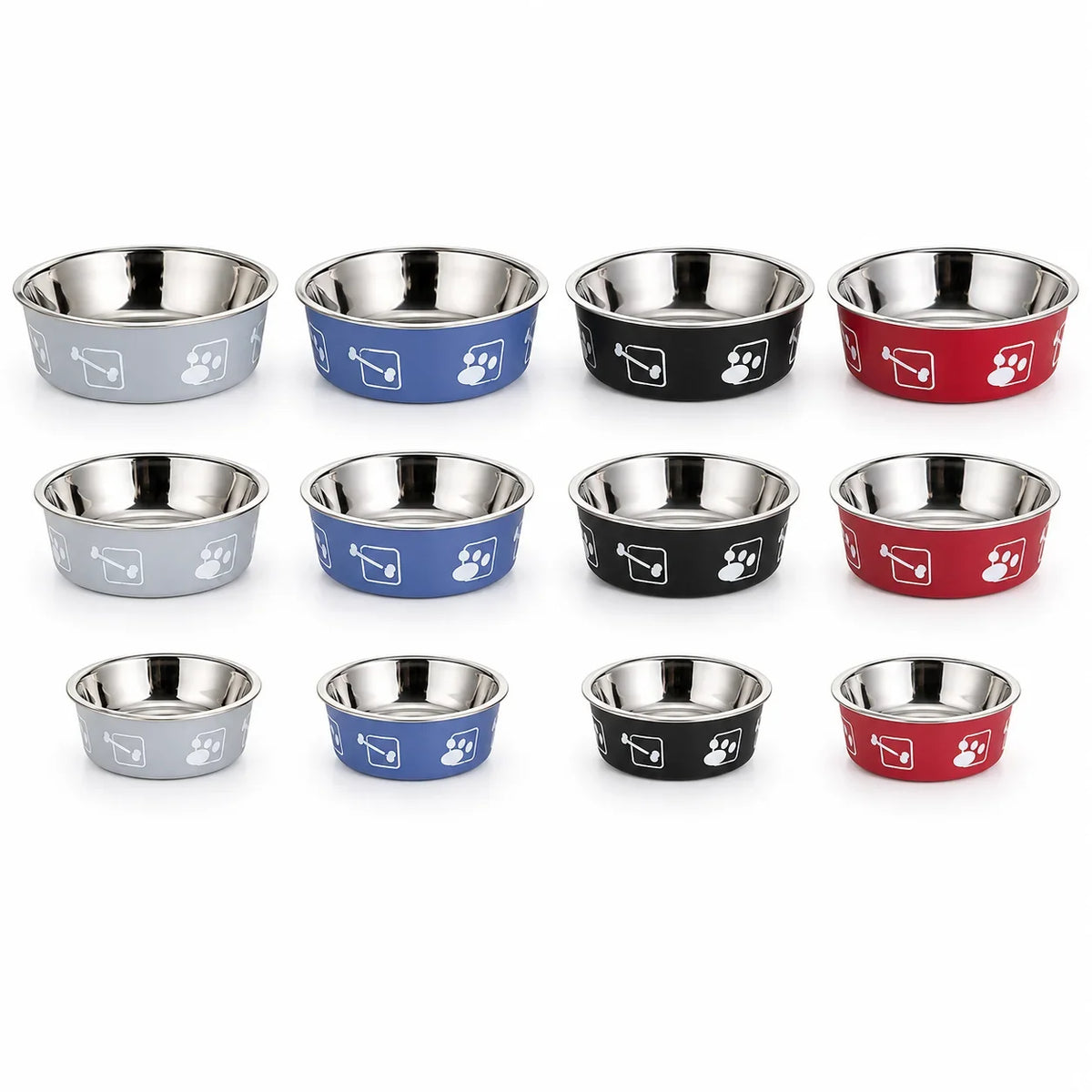 Stainless Steel Pet Bowl Thickened Anti Slip - MyPetDollar.com