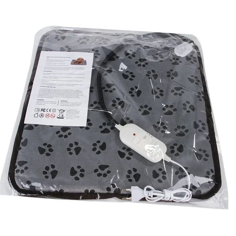 Waterproof Pet Heated Mat Dog Temperature Adjustable Heating Pad – 2 Sizes