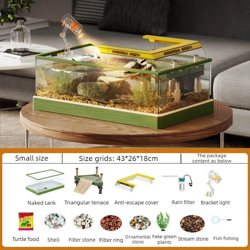 Turtle Terrarium Glass Anti-escape Turtle - MyPetDollar.com
