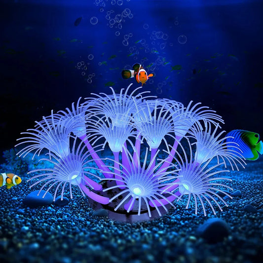 Fluorescence Artificial Coral Sunflower - MyPetDollar.com