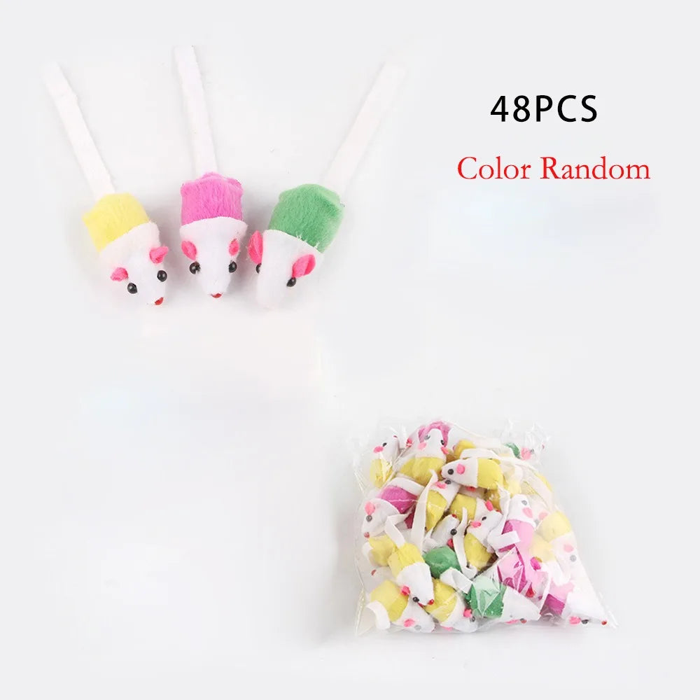 4 16 32 Bite Resistance False Mouse Cat Toys
