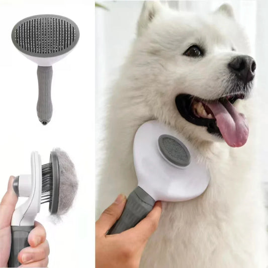 Pet Grooming Brush - Self Cleaning Dog/Cat - MyPetDollar.com