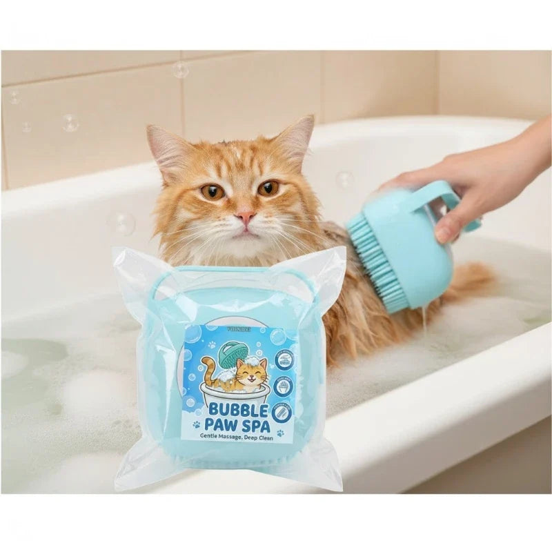 Pet Bath Massage Brush Soft Silicone Dog & Cat Shower Comb – Dog Supplies