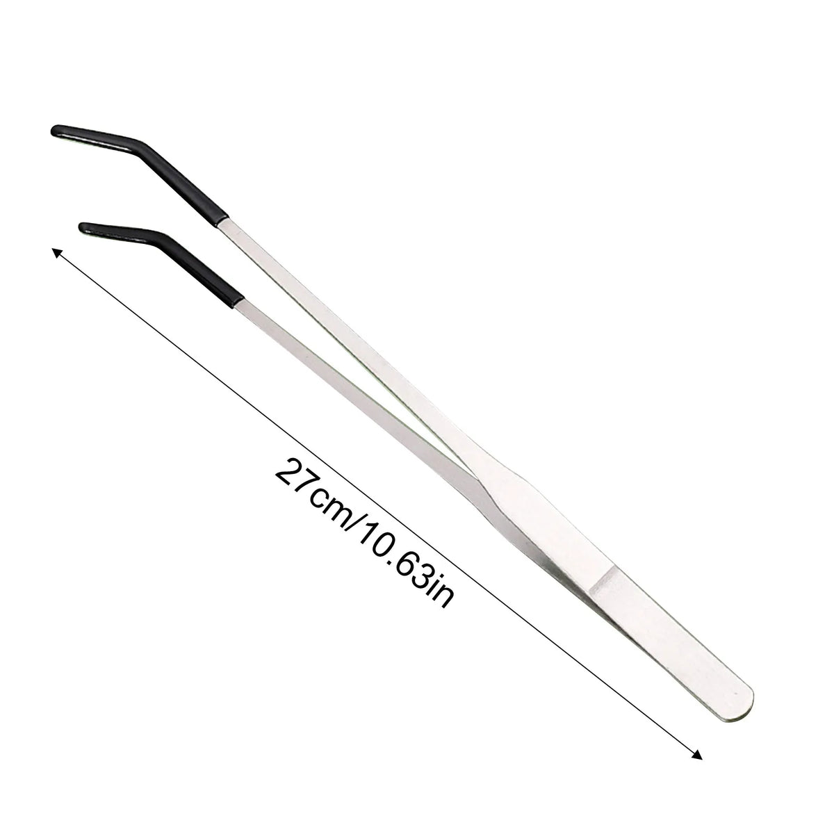 2pcs Bent Tip Tweezers For Crafts Stainless - MyPetDollar.com