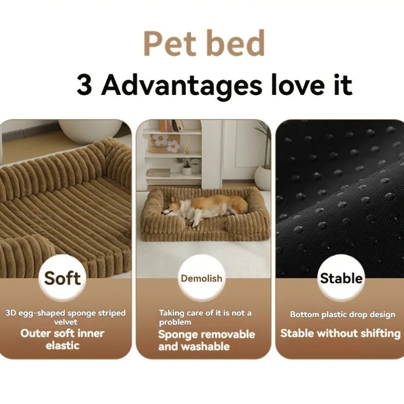 Calming Dog Bed Orthopedic Memory Foam Sofa - MyPetDollar.com