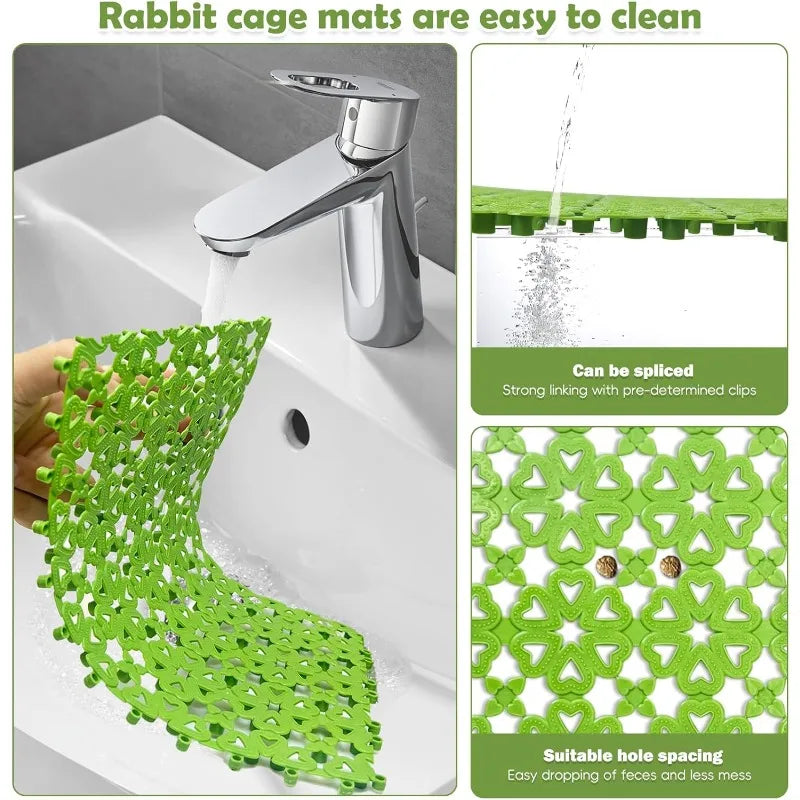 10pcs Rabbit Cage Mats Feet Pad Plastic Cage - MyPetDollar.com