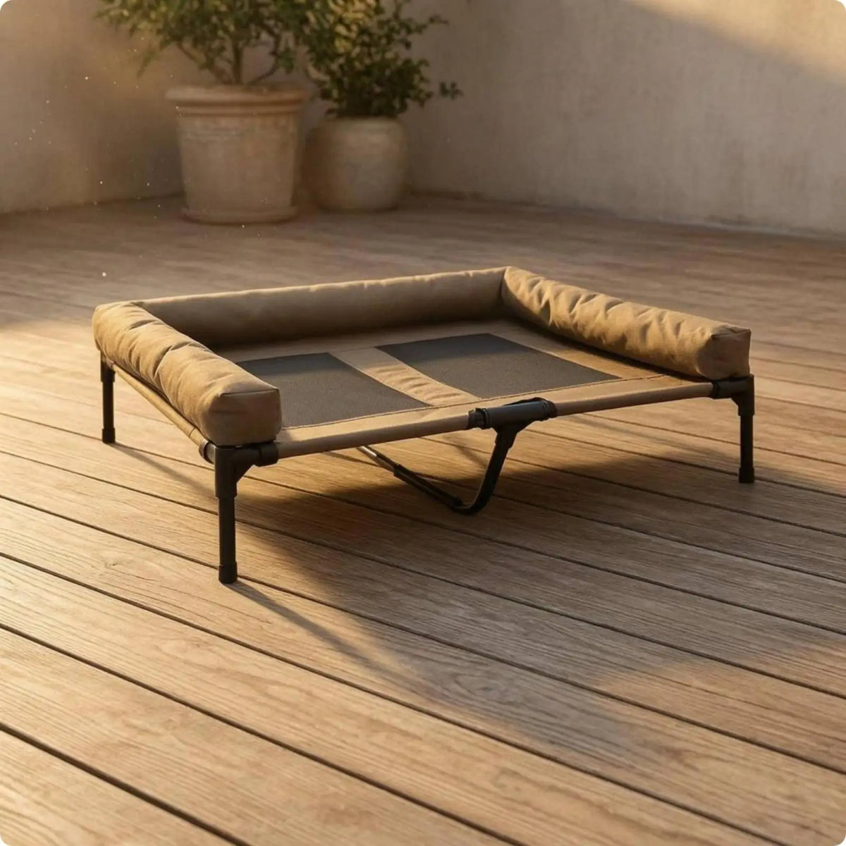 Ventilated Raised Dog Bed with Padded Rim - MyPetDollar.com