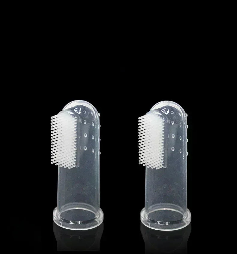 Super Soft Pet Finger Toothbrush Dog Grooming Brush