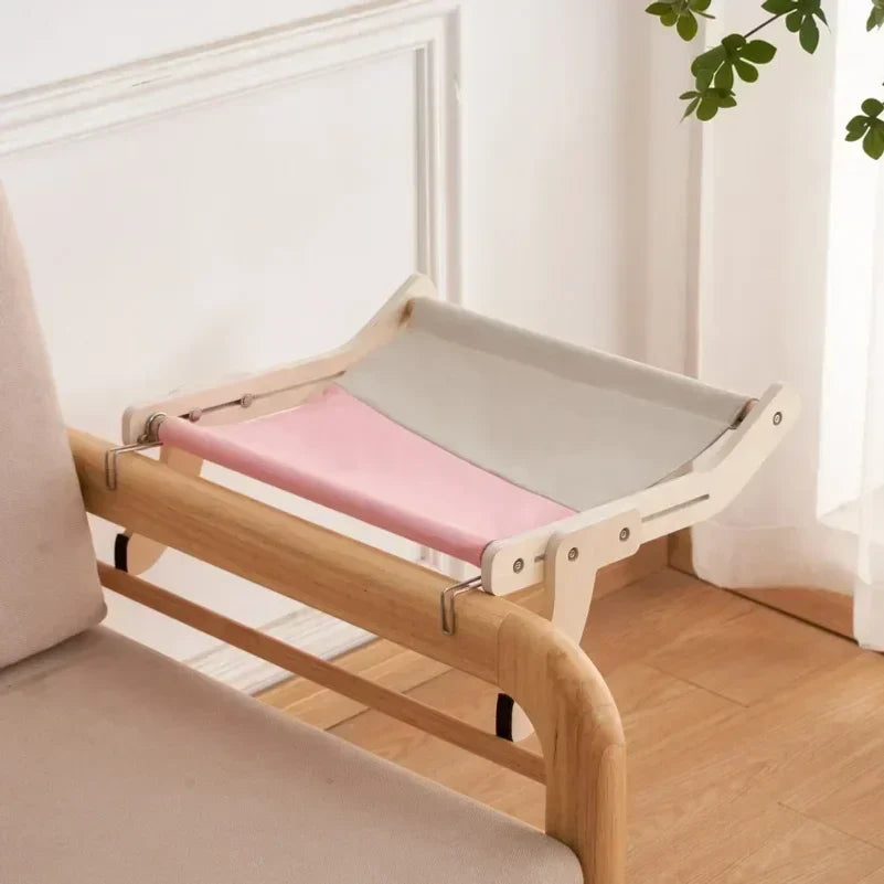 Cat Hammock Wooden Assembly Hanging Bed - MyPetDollar.com