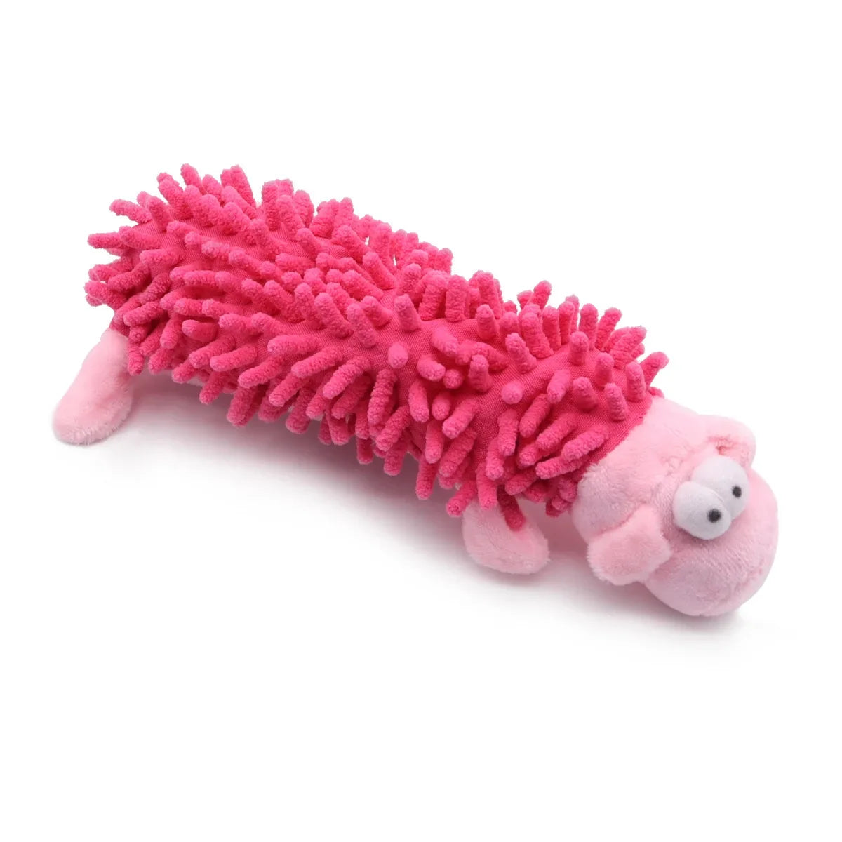 Squeaky Plush Dog Chew Toys Cute Animal Shape Soft Mop Texture – 6 Colors