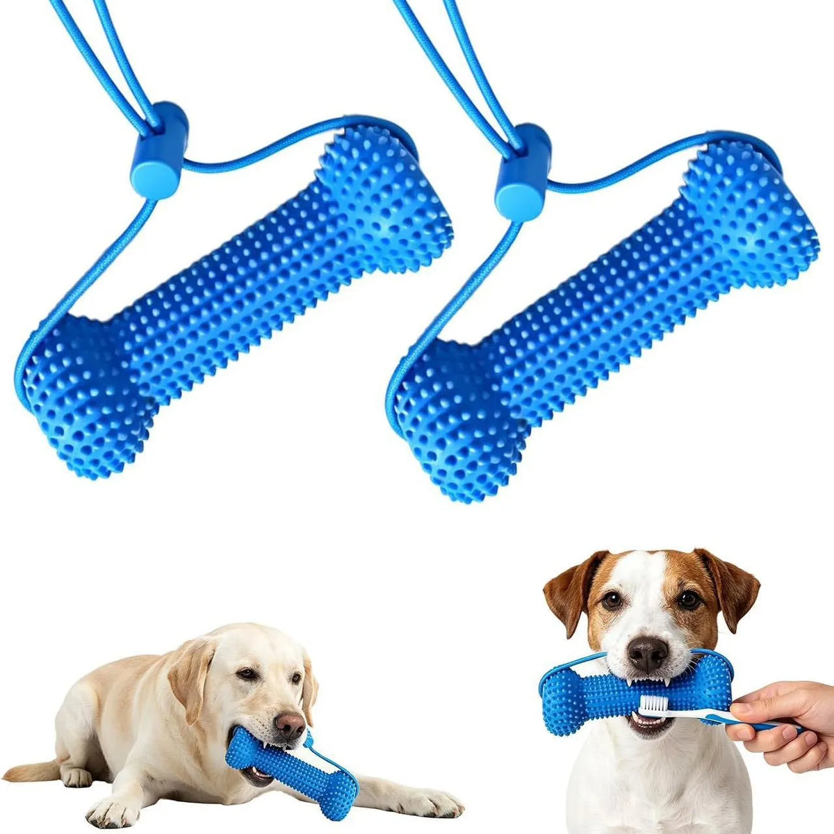 Dog Teeth Cleaning Chew Toy Bite‑Resistant - MyPetDollar.com