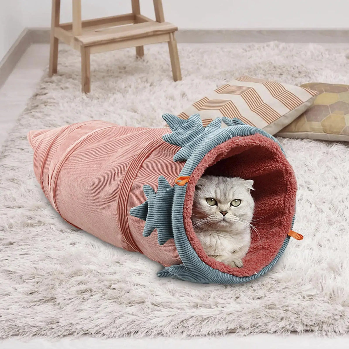 Interactive Portable Cat Hamster Tunnel Hideout Tent for Small Pets