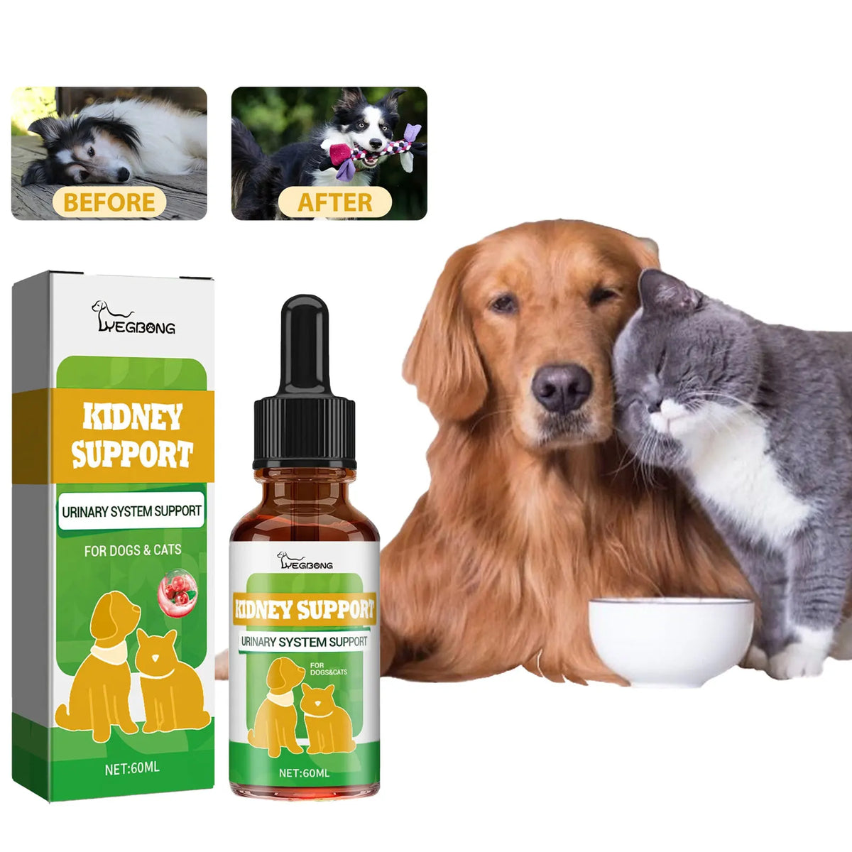 Yegbong Pet Kidney Drops Kidney Stone - MyPetDollar.com