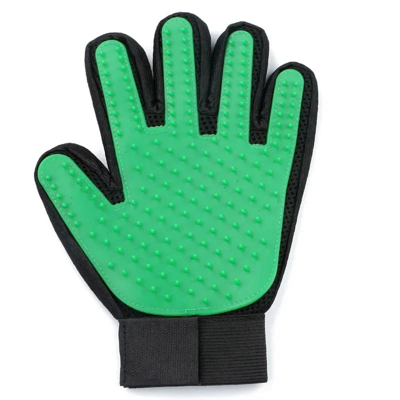 Silicone Pet Grooming Gloves Cats Hair Brush - MyPetDollar.com