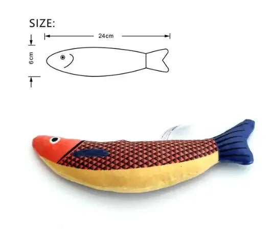 Interactive Cat Toys Fish,teeth Grinding Catnip