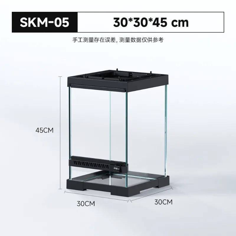 Transparent Lizard Crate Terrariums Reptile Breeding Cage