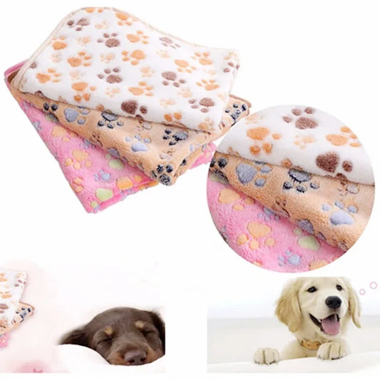 Pet Bed Mat Cute Warm Cover Towel Cat and - MyPetDollar.com