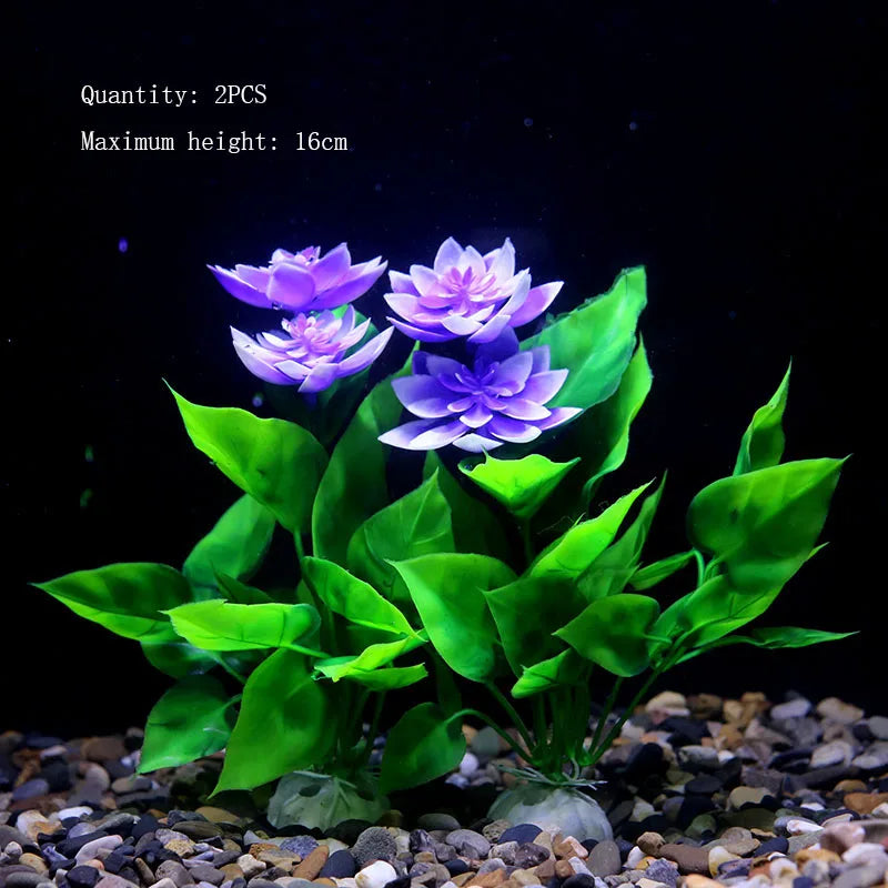 Artificial Water Plant Flower Set Sight of - MyPetDollar.com