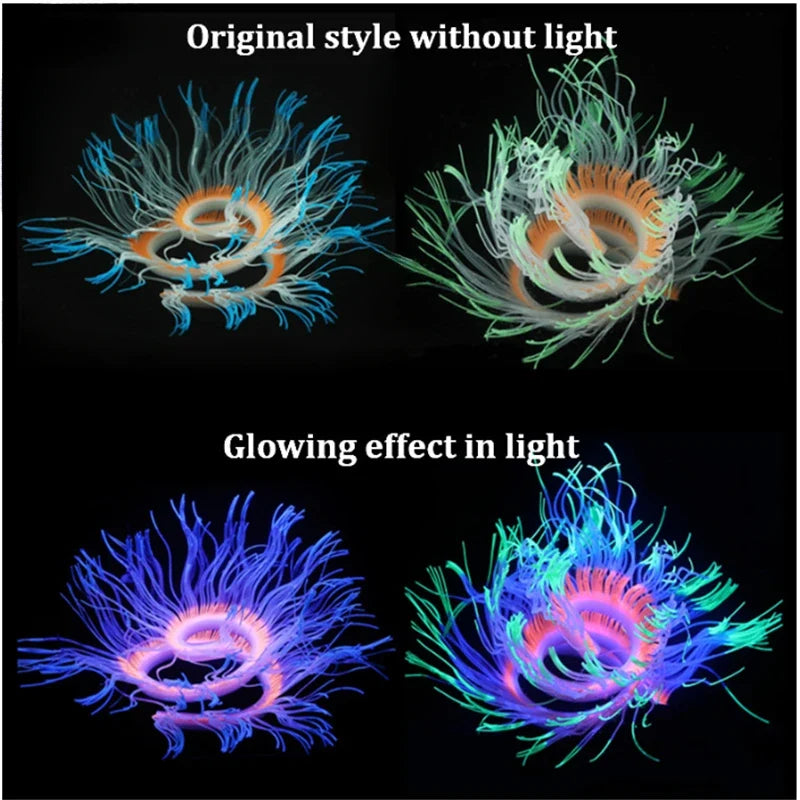 Fluorescent Simulation Silicone Sea Anemone - MyPetDollar.com